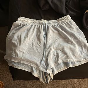 light blue comfy shorts from aeropostale